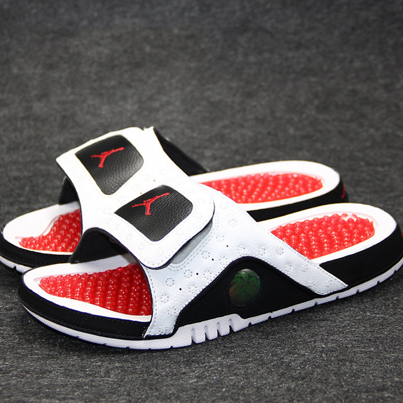 air jordan xiii retro aj13 乔13熊猫 魔术贴男子拖鞋684915-106