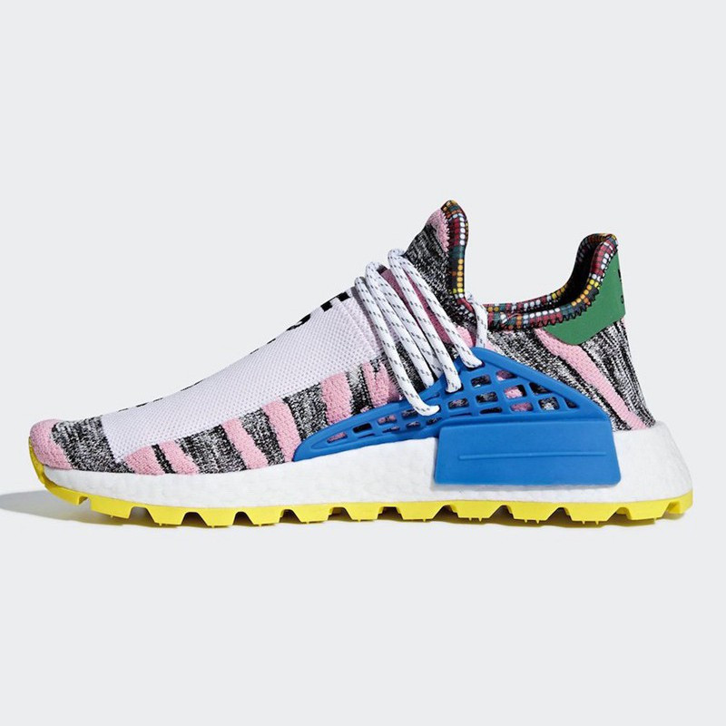 【adidas阿迪达斯 男士跑步鞋】adidas x pharrell hu nmd 菲董联名