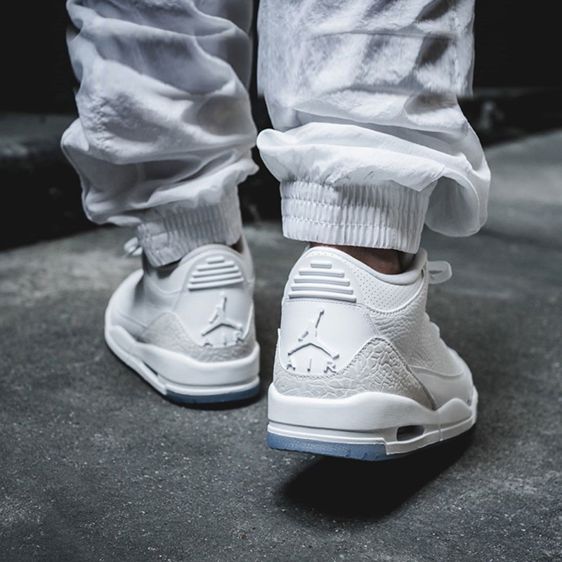 air jordan 3 aj3 纯白银爆裂纹白水泥白猫 398614-136064-111