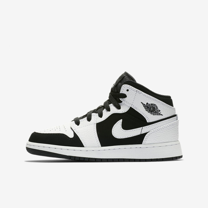 air jordan 1 mid tuxedoaj1黑白熊猫男女中帮篮球鞋 554724-113