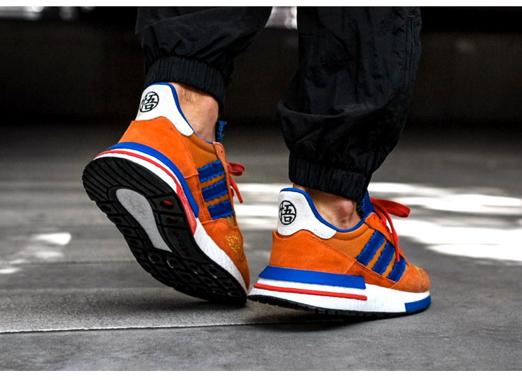 【adidas阿迪达斯 男士跑步鞋】adidas三叶草 龙珠联名 zx500 rm悟空