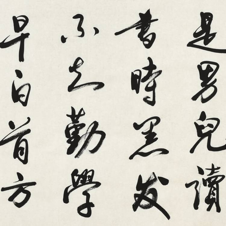 勸學詩/137x69cm/書法文字