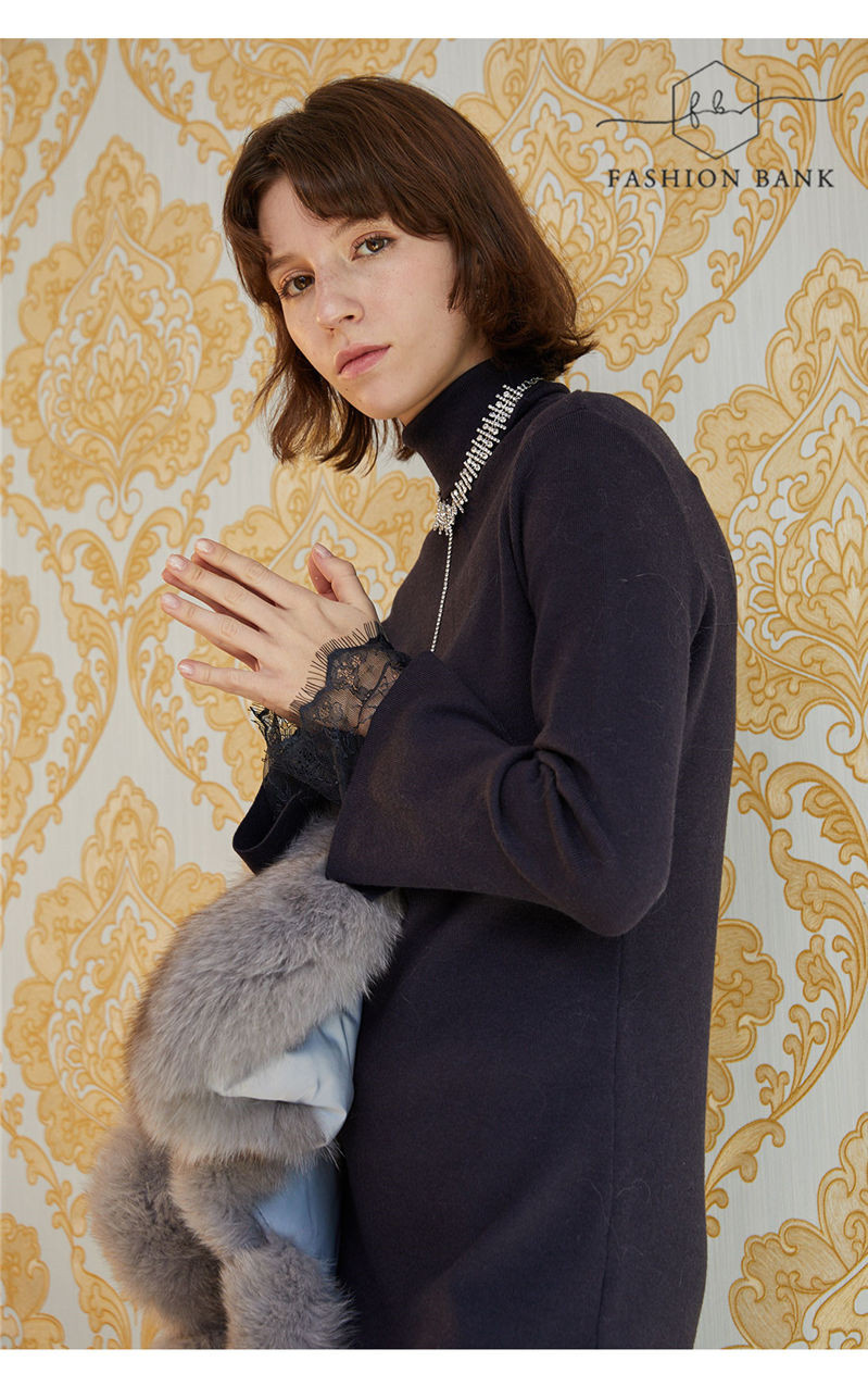 namas miyo/namas miyo女士皮草真狐狸毛奢华贵妇风短皮草外套佯装