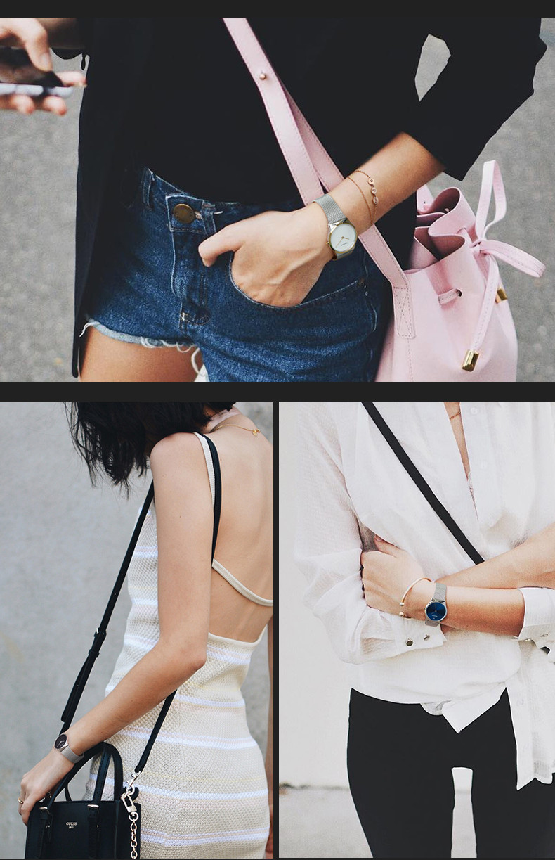 bering/白令手表女防水休闲时尚简约潮流手表男钢带石英表12138-166