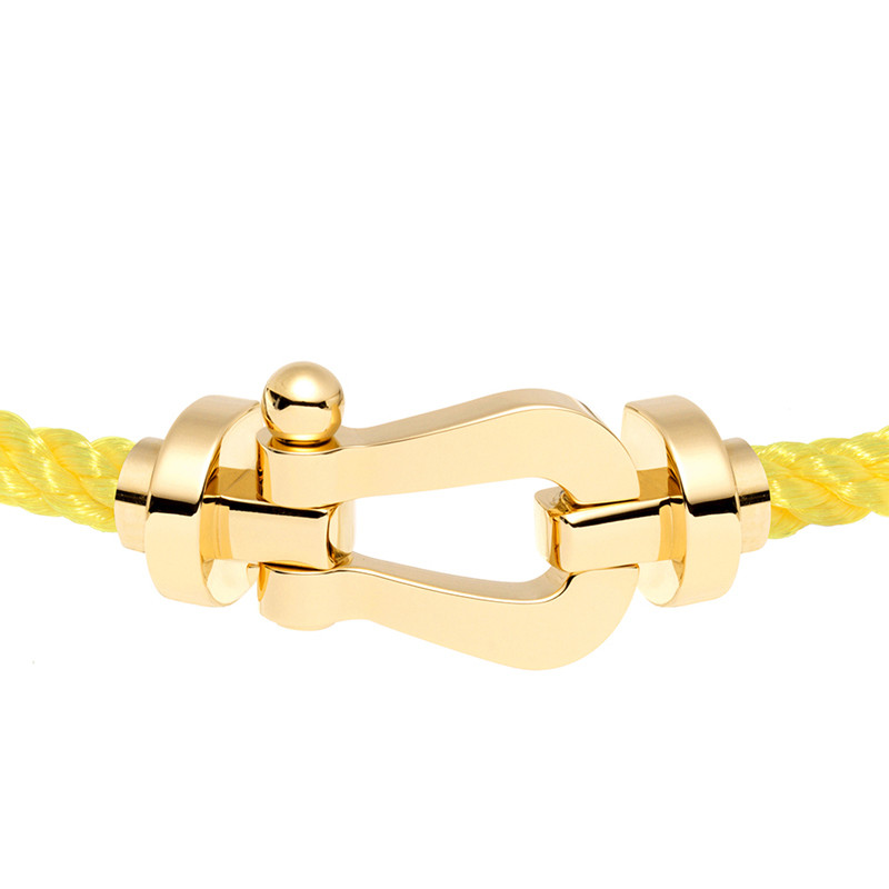 fred/弗雷德 经典款force 10黄金小号马蹄扣手链 多