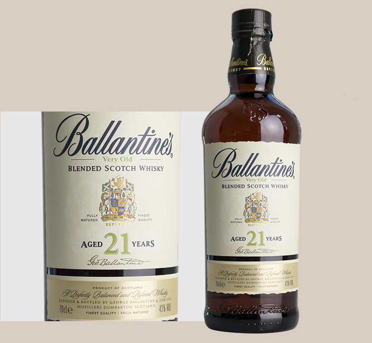 【陳年典藏威士忌】ballantines/百齡壇 21年蘇格蘭威士忌 700ml禮盒