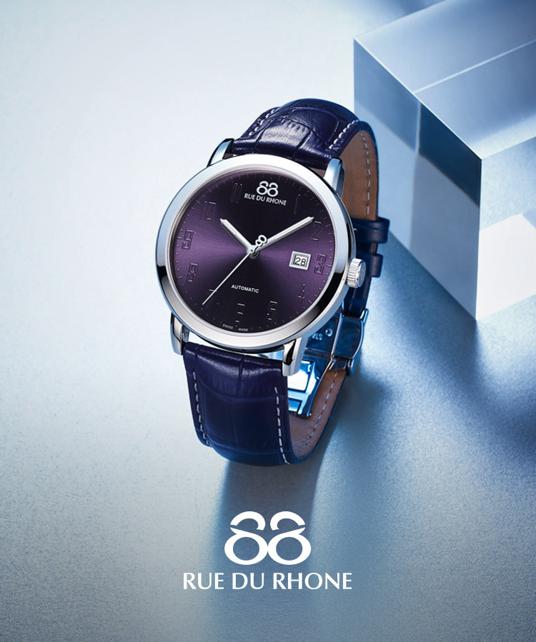 88 rue du rhone/宇路 自动机械男士腕表经典简约infinite 8系列87wa