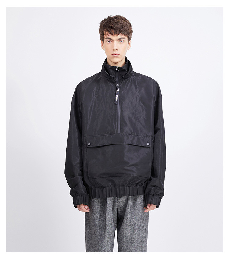 by discovered 名堂男卫衣 秋冬新款双层拉链高领长袖卫衣