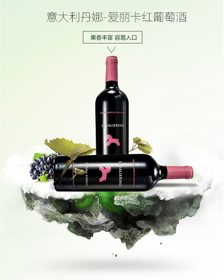 意大利小木马私人酒庄丹娜爱丽卡红葡萄酒 750ml