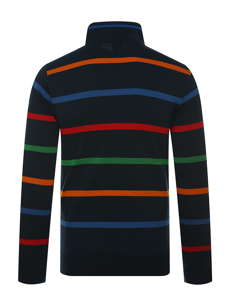 paul&shark保罗鲨鱼蓝色男士长针织衫paul&shark/鲨鱼男士针织衫/毛衣