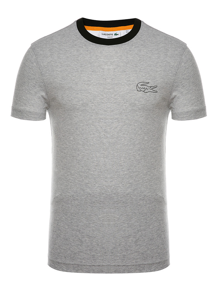 lacoste/鳄鱼烟灰色男式t恤男士短袖t恤