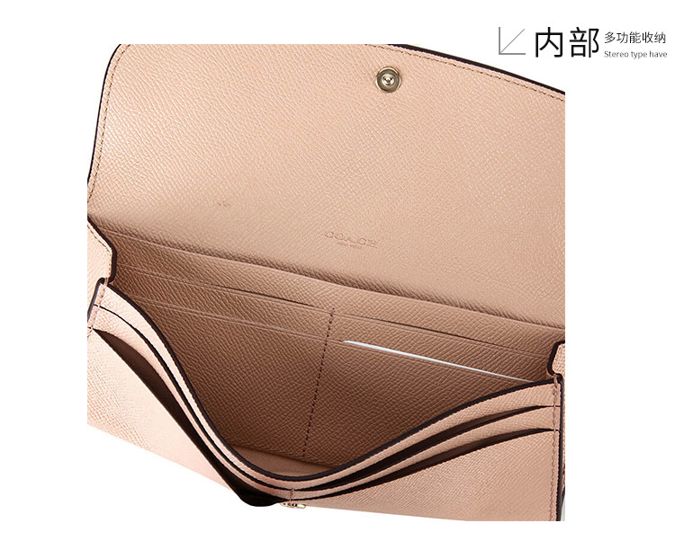 錢包】coach/蔻馳 女士saffiano皮革長款錢包 59949【正品 價格 圖片