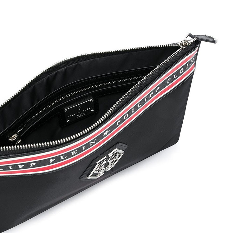 philippplein/菲利普·普兰 男士尼龙手拿包 黑/红 f18a mbb0034 pxv