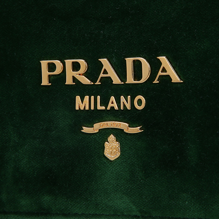 prada/普拉达 深绿色 其它 绒面 字母标志 女士 单肩包 1bd075 068 f0