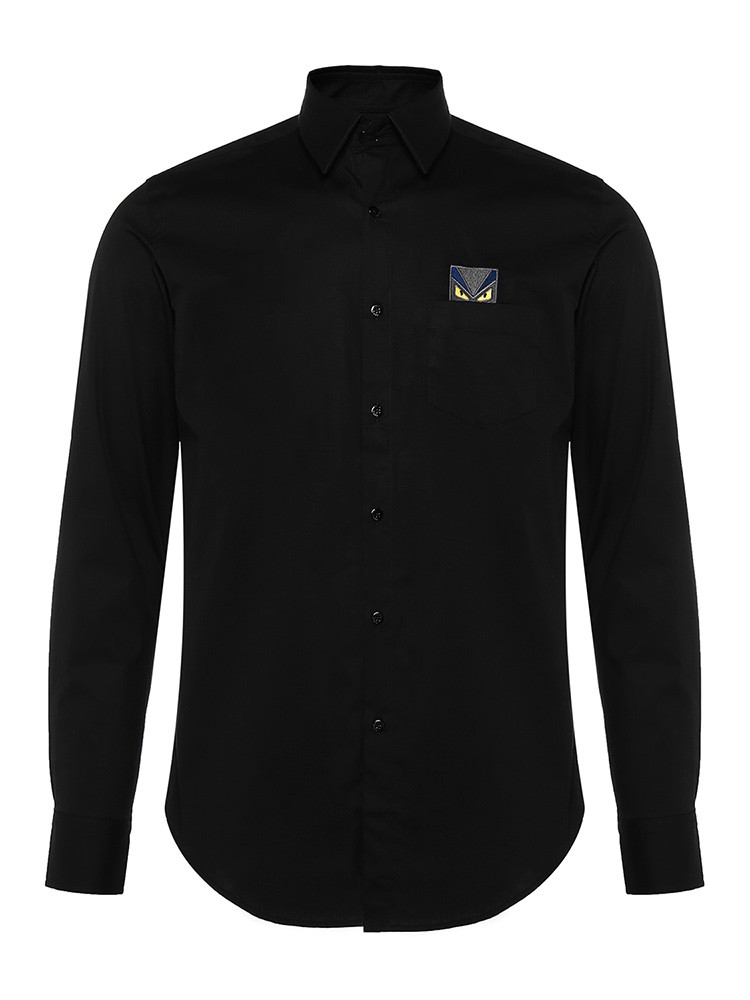 fendi/芬迪 小怪兽 男士长袖衬衫 fs0655 96t f0qg3 white fe17234f9