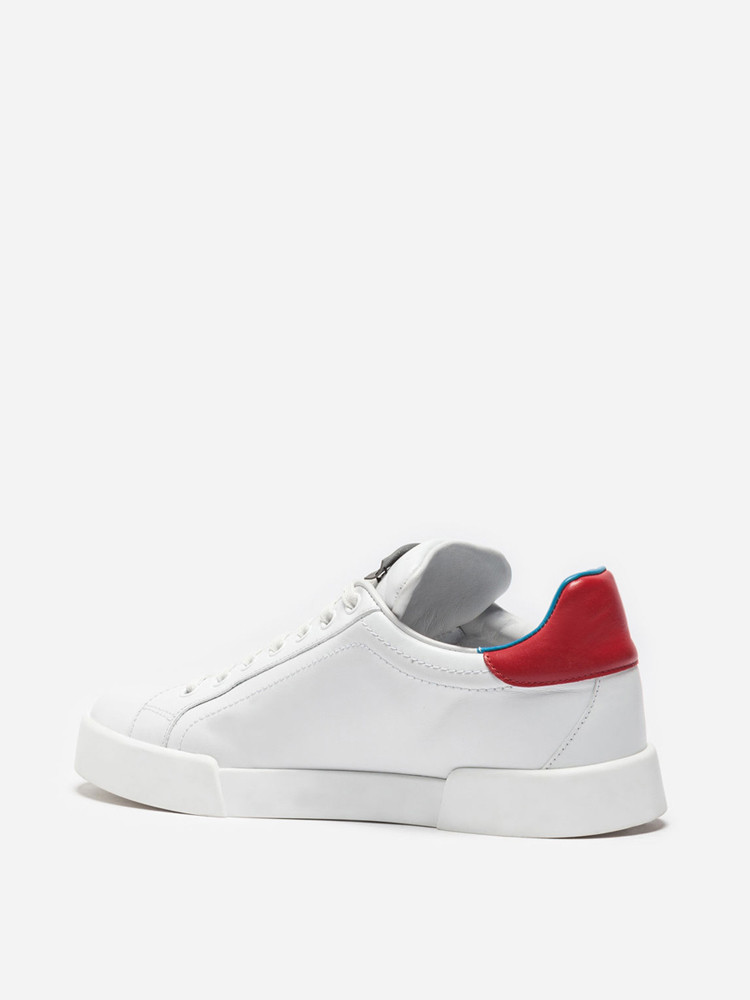 dolce&gabbana/杜嘉班纳小白鞋 牛皮 白色 女士运动鞋 ck1563ah008