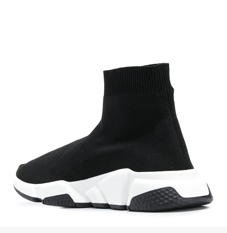 balenciaga(巴黎世家) 女士经典黑色袜子鞋高帮休闲运动鞋女鞋 欧码38