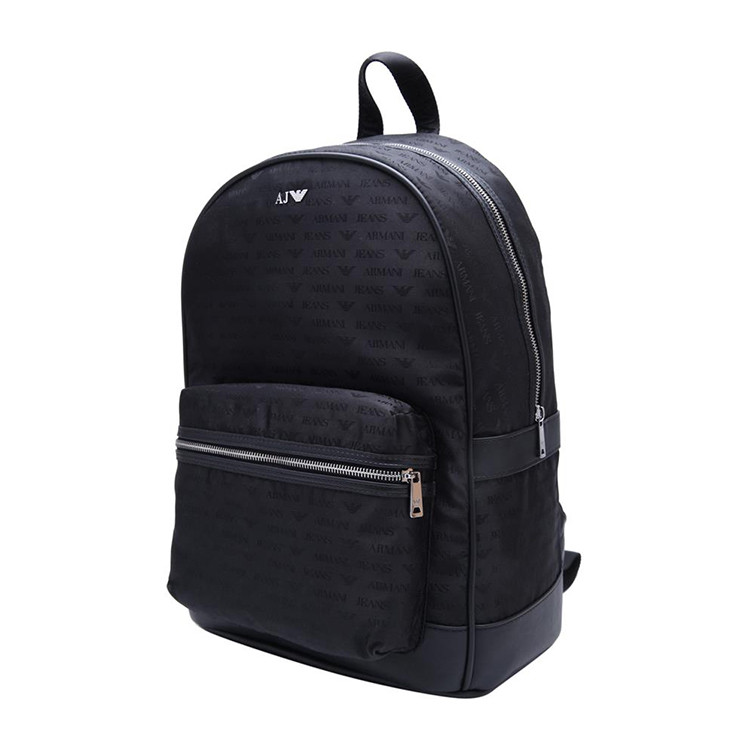 aj armani jeans/阿玛尼牛仔其他混合材质经典logo提花包身男士双肩包