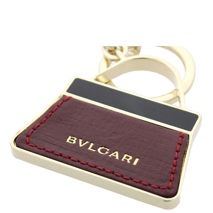 bvlgari/宝格丽 serpenti forever系列女士枣红色钥匙扣挂坠