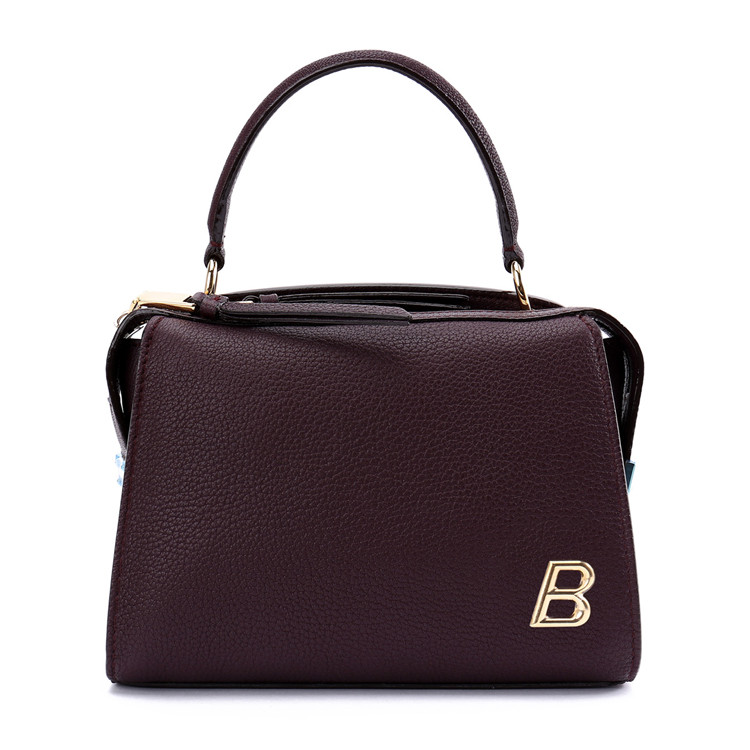 bally/巴利羊皮材質金屬b字母裝飾女士單肩包