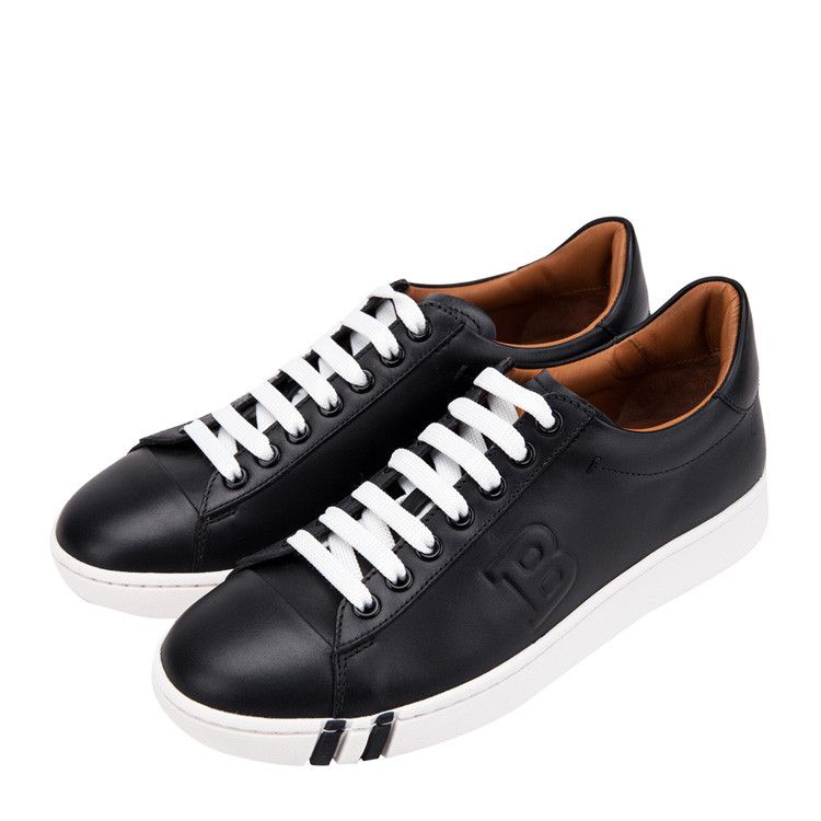 bally/巴利牛皮革材质字母b图案女士休闲运动鞋