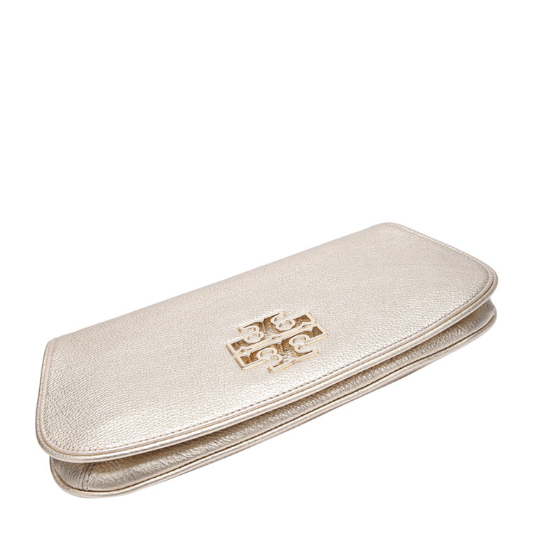 tory burch/汤丽柏琦 牛皮金属logo装饰女士单肩斜挎包