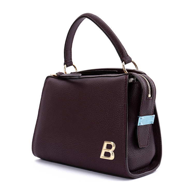 bally/巴利羊皮材质金属b字母装饰女士单肩包