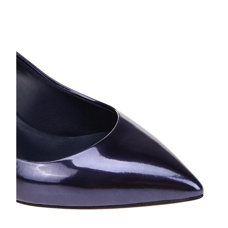 cesare casadei/cesare casadei西萨尔·卡萨帝深蓝色漆皮材质纯色