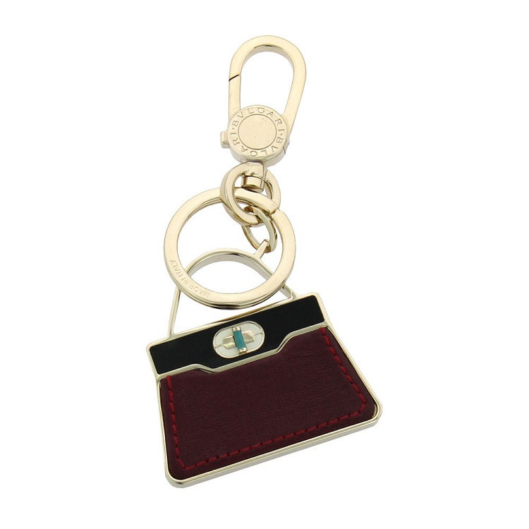 bvlgari/宝格丽 serpenti forever系列女士枣红色钥匙扣挂坠