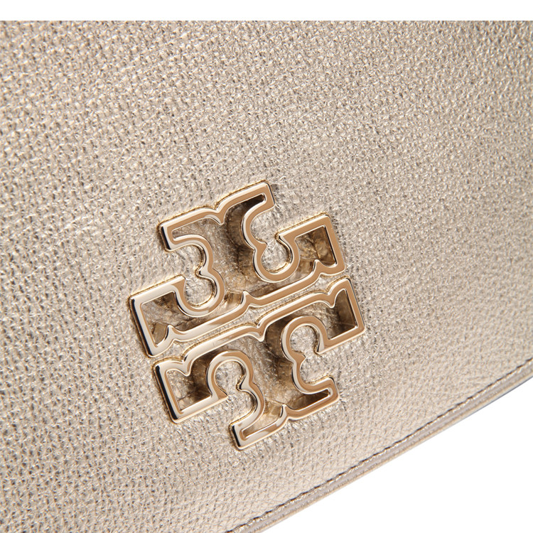 tory burch/汤丽柏琦 牛皮金属logo装饰女士单肩斜挎包