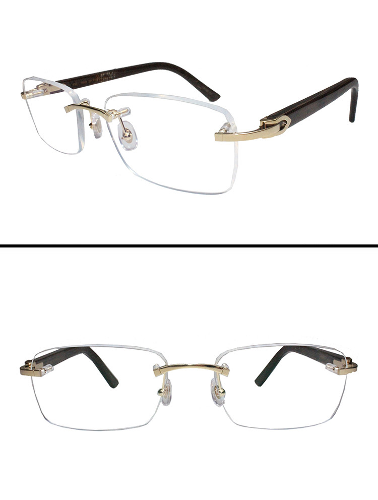 【18年新品】cartier/卡地亚无框超轻高端男士光学镜架眼镜ct0043o