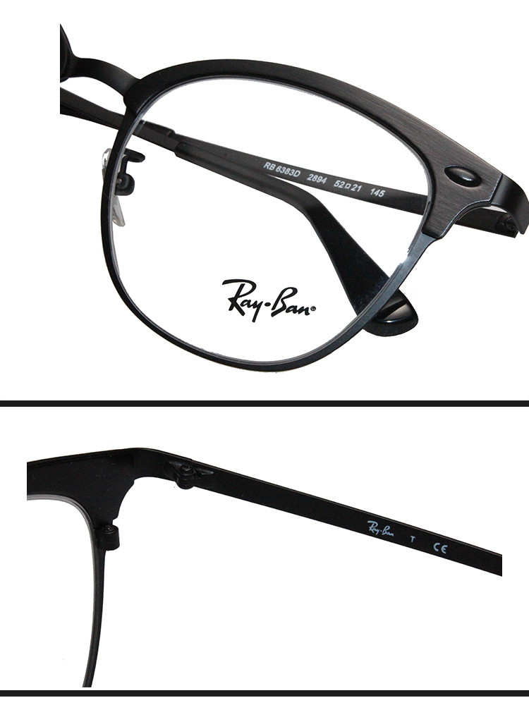 【国内现货亚洲版】ray-ban/雷朋光学镜架男女全框合金近视眼镜框0rx