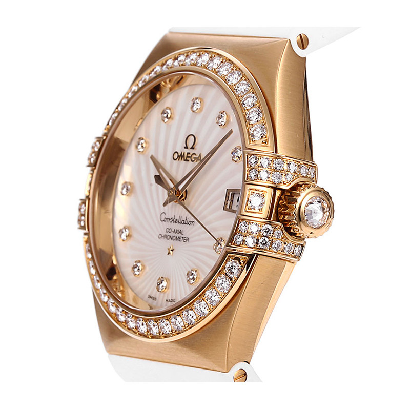 omega/欧米茄星座系列自动机械女表123.57.35.20.55.003