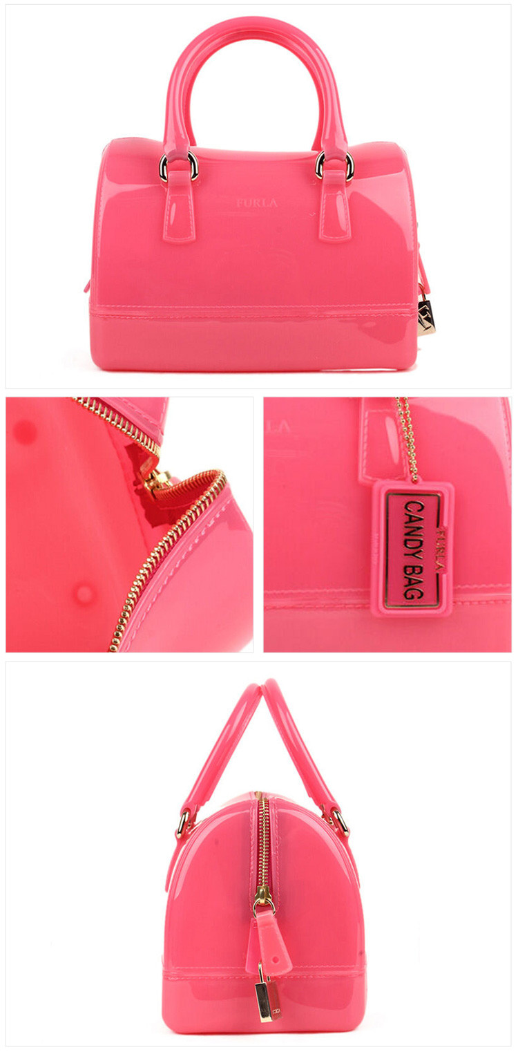 furla/芙拉 女士pvc小号magnolia手提包糖果果冻包