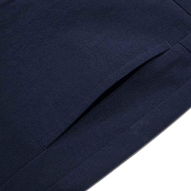 verri/verri 男士深蓝色弹力直插袋直筒休闲裤-男士裤子