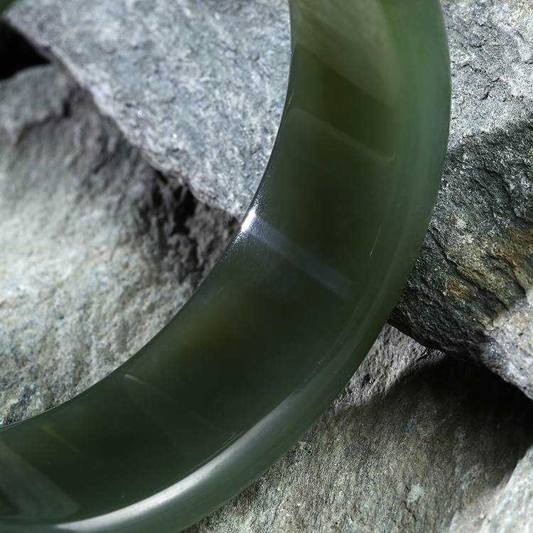 yudaotang/玉道堂 天然和田玉青玉手镯x-2