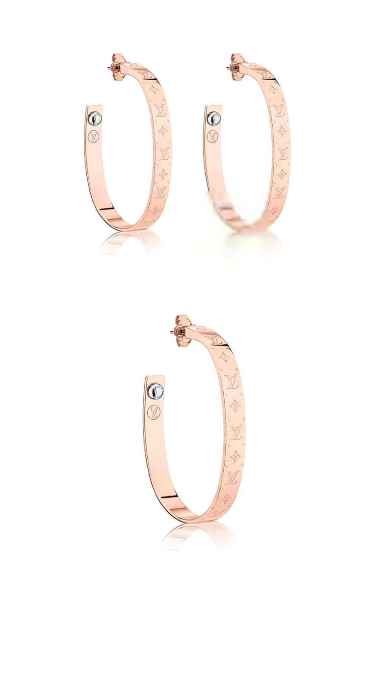 louis vuitton/路易威登 nanogram圈形耳环
