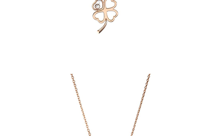 chopard/萧邦 女士 good luck charms系列 女士金色四叶草吊坠 797862