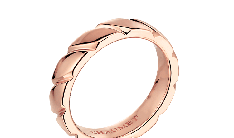 chaumet/尚美 女士玫瑰金色torsade 戒指082501