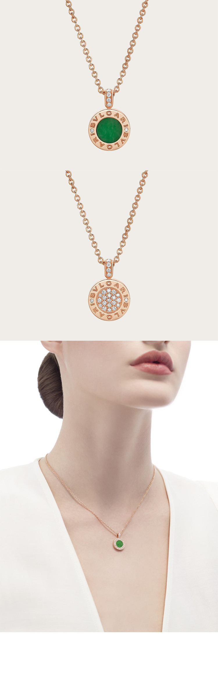 bvlgari/宝格丽 女士bvlgari系列可双面佩戴项链cl857286