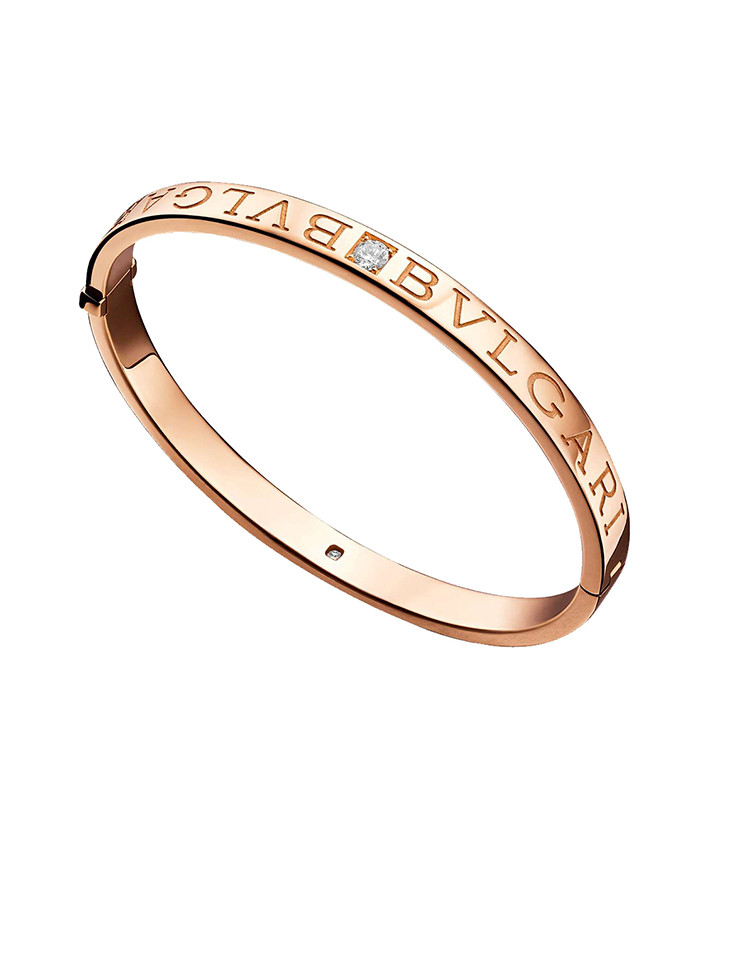 bvlgari/宝格丽 女士bvlgaribvlgari系列玫瑰金色手镯br856760