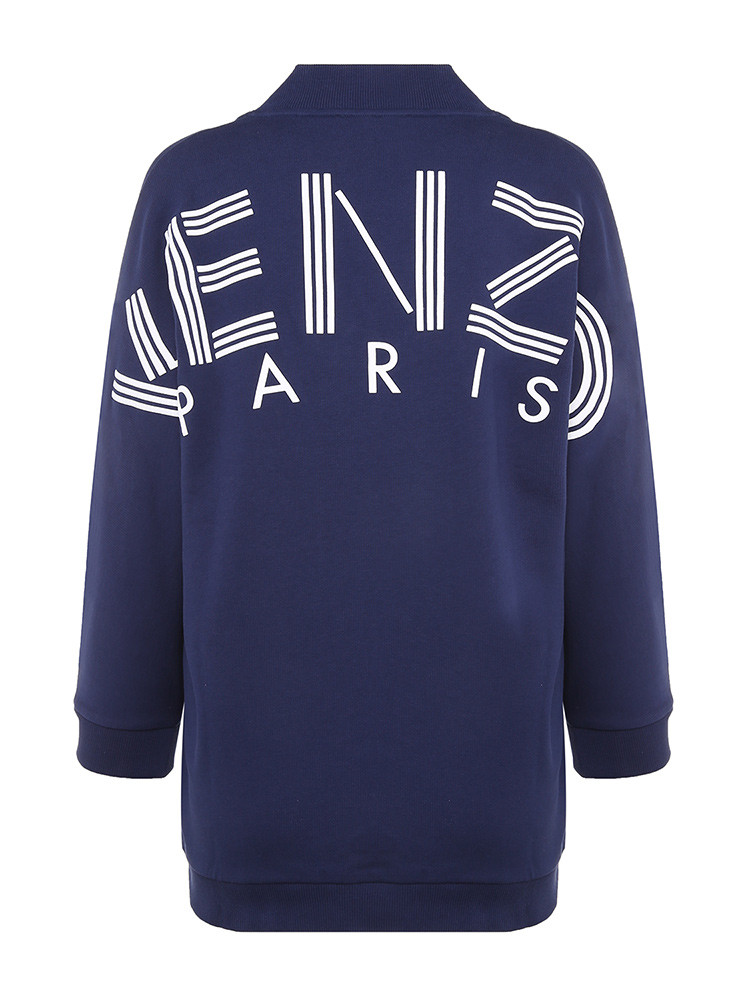 kenzo/高田贤三 logo字母印花v领九分袖卫衣 女卫衣 f752to704952