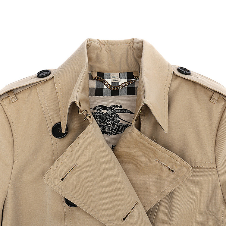 【17秋冬新品】burberry/博柏利 女士经典双排扣格纹内衬风衣 女士