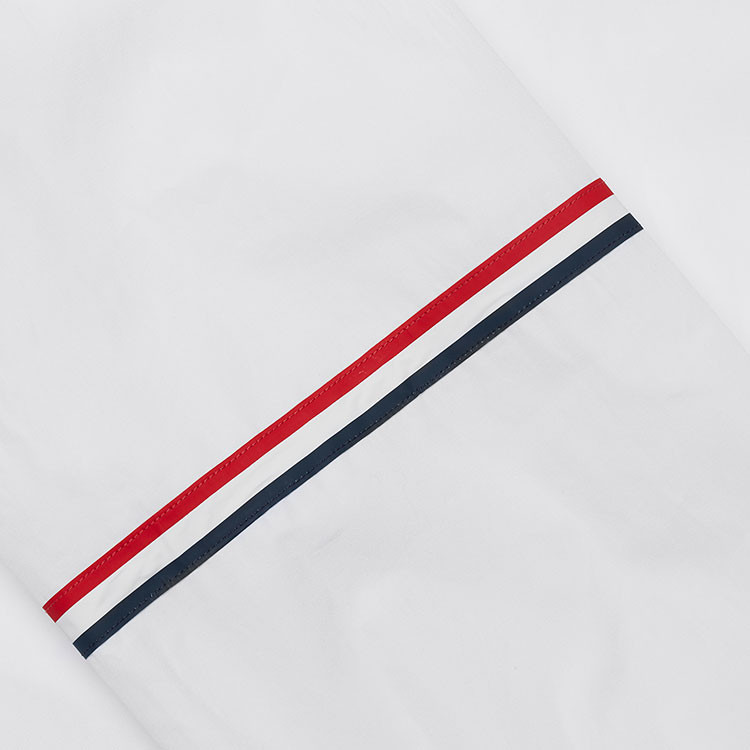 thom browne/thom browne 红白蓝条纹装饰 纯棉尖领男士白衬衫 男士