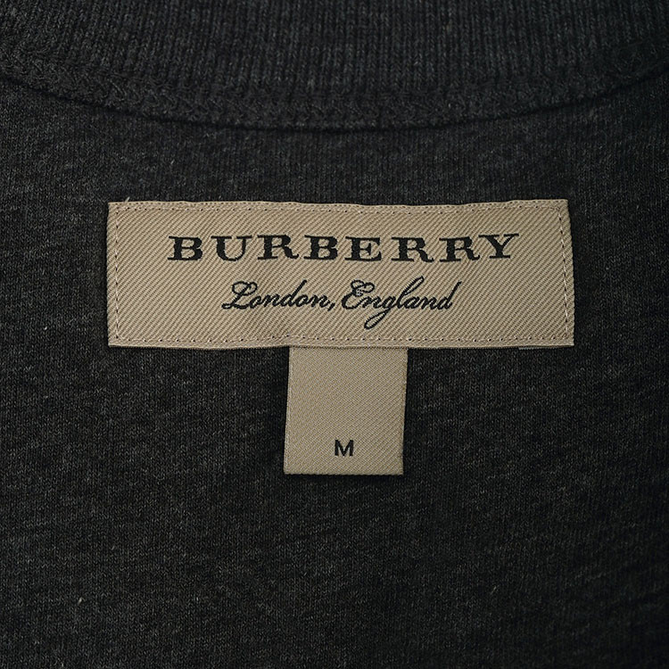 burberry/博柏利 16年秋冬新品 经典logo印花圆领加绒男士卫衣
