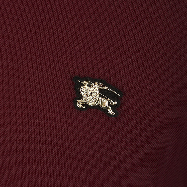17年春夏新品 金属徽标珠地网眼布丝光棉短袖翻领polo衫 男士t恤