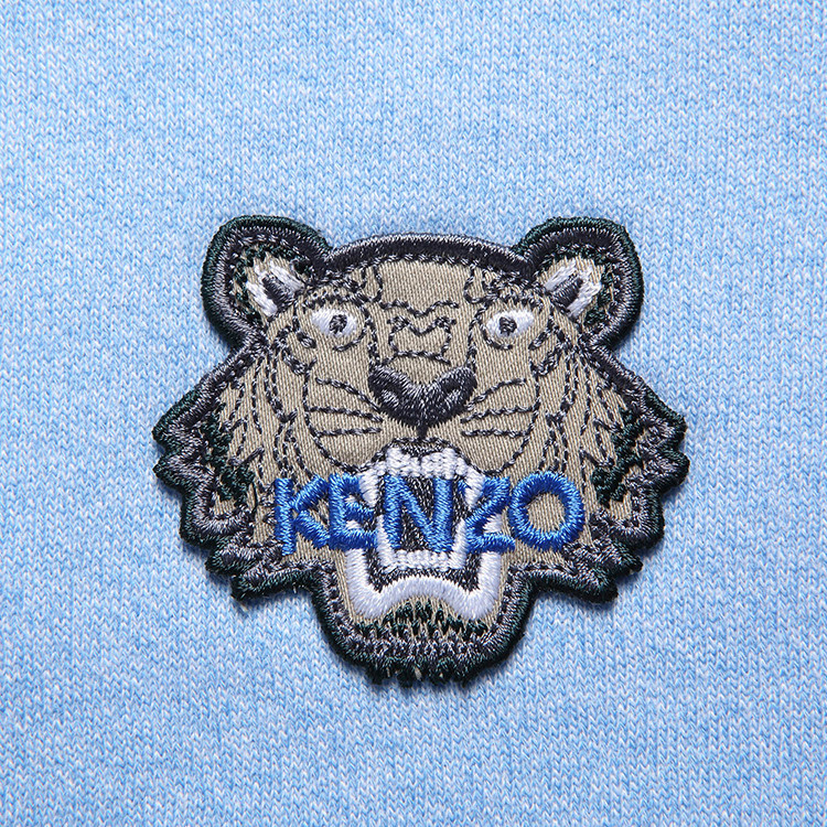 17春夏 kenzo/高田贤三 虎头刺绣logo纯色 男卫衣 f755sw0054ma