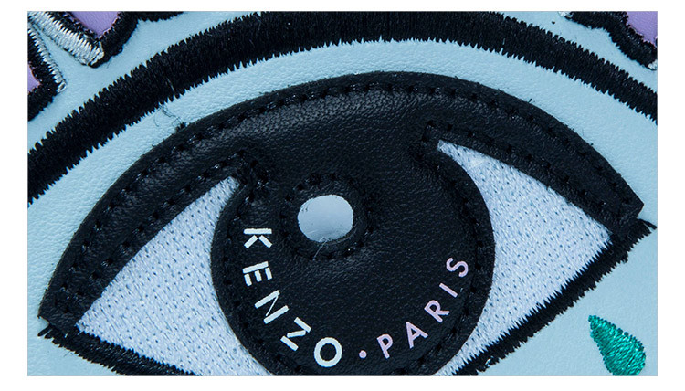 kenzo/高田贤三女士粉蓝色牛皮眼睛图案时尚手拿包2pm611l2264 dx