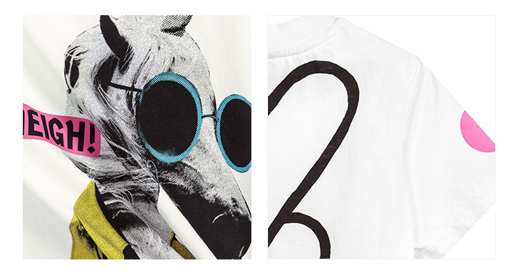 t恤】19春夏新品 burberry kids/burberry kids 男女童白色棉质独角兽