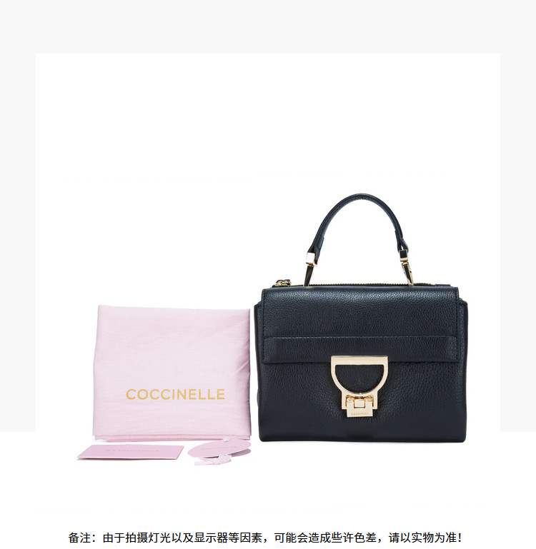coccinelle/可奇奈尔arlettis系列女士牛皮粒纹单肩斜挎包e1cd555b701